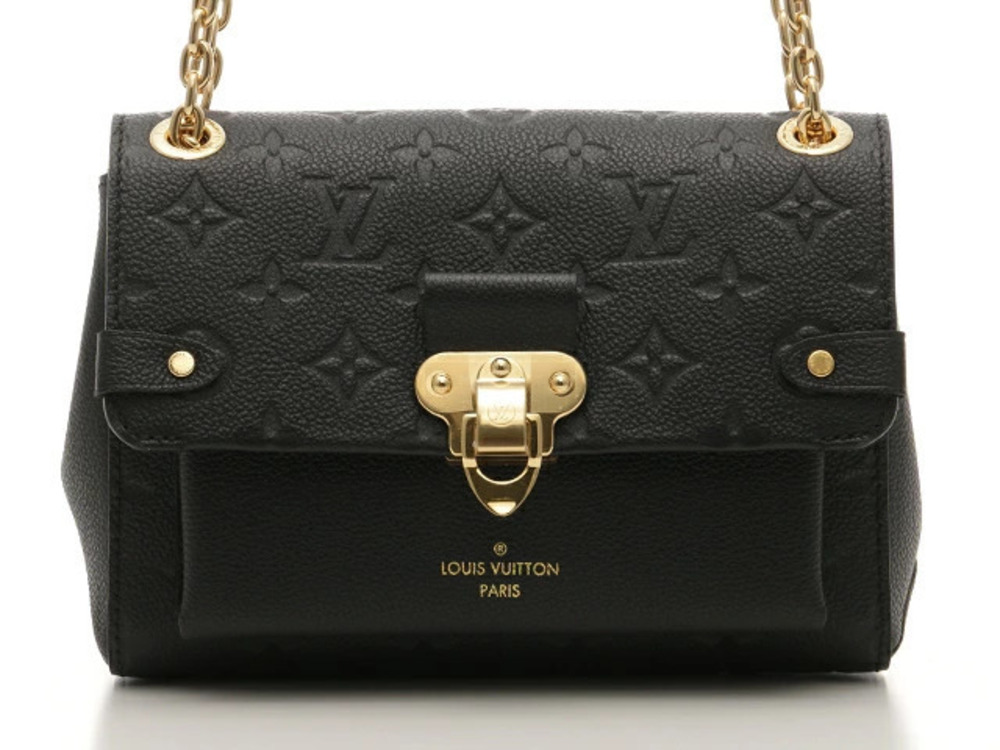 LOUIS VUITTON Vavin Shoulder Bag Monogram Empreinte Noir Black AH